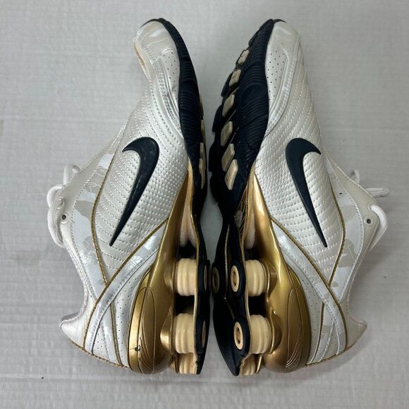 Nike Shox Turbo Pearl White Camo Gold Running 316546-141 2007 Size 7.5 - Picture 7 of 8
